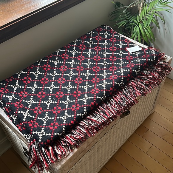 🦁 Gucci GG Jacquard ♦️♦️Throw Blanket - Picture 10 of 10